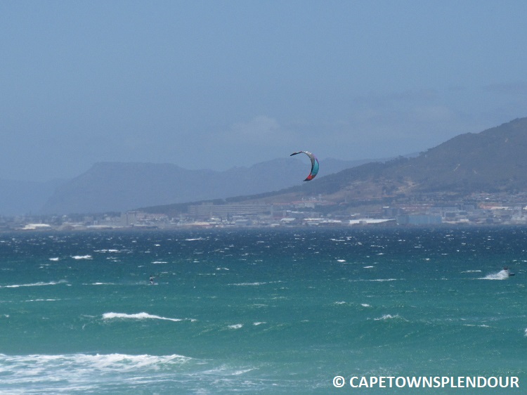 Kitesurfing at Blouberg Beach
